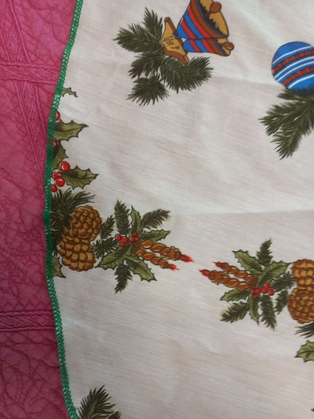 Mantel Redondo Navideño Multicolor