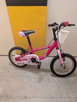 Bicicleta infantil rosa B-Pro 14