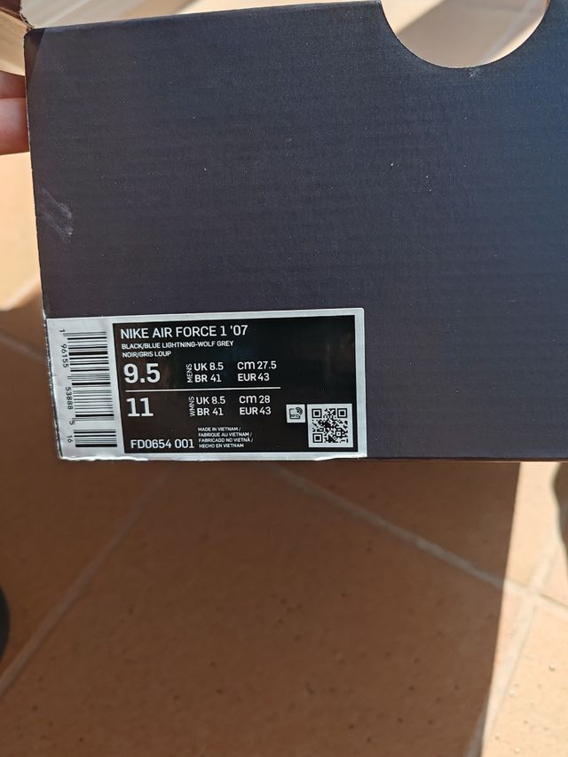 Nike Air Force 1 '07 Hombre Negro