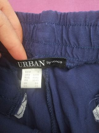 Pantalón ancho azul marino