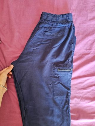 Pantalón ancho azul marino