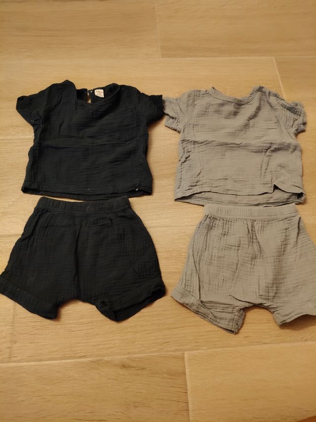 Conjunto 2 Camisas y 2 Pantalones Bebé
