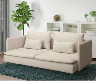 Sofá IKEA SÖDERHAMN 3 plazas Gunnared beige