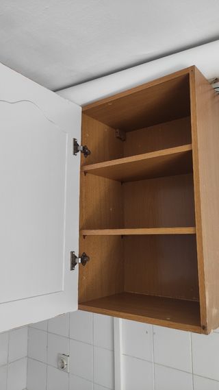 Mueble alto cocina madera blanco