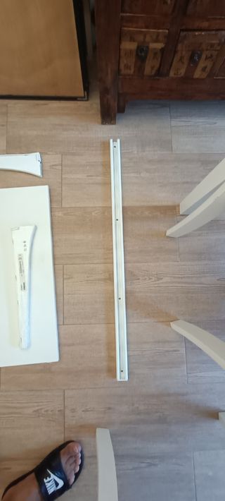Balda, 4 soportes y riel ALGOT IKEA