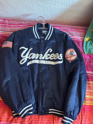 Chaqueta Yankees Baseball Azul y Blanca
