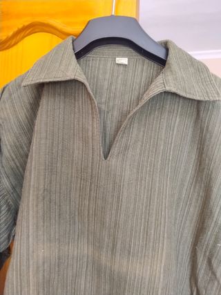 Camisa verde manga larga