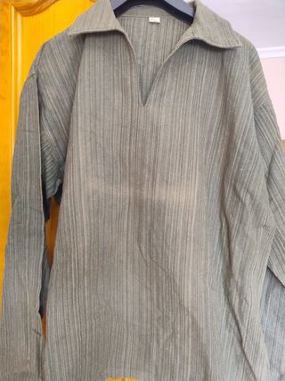 Camisa verde manga larga