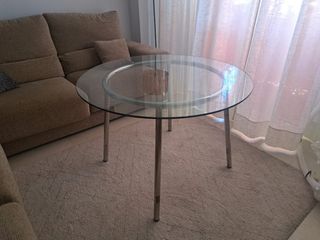 Mesa redonda de cristal ikea