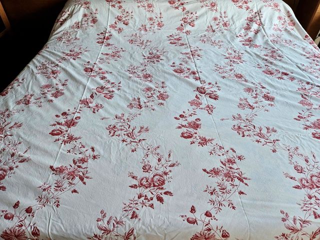 Funda Nórdica Estampada Flores Rojas