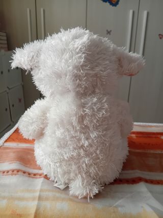 Peluches orso travestito da agnello 22cm anni 80
