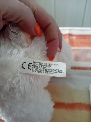 Peluches orso travestito da agnello 22cm anni 80