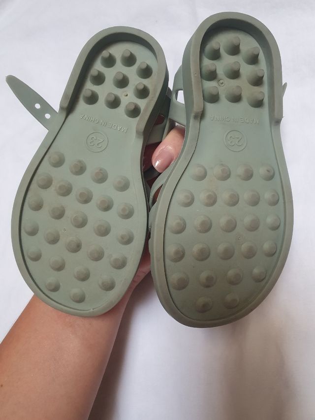 Lote 2 pares cangrejeras niña/o verde Igor y Sfera