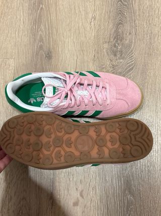Adidas Gazelle Bold Rosa y Verde