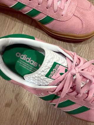 Adidas Gazelle Bold Rosa y Verde