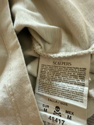 Camiseta Scalpers Talla M Gris