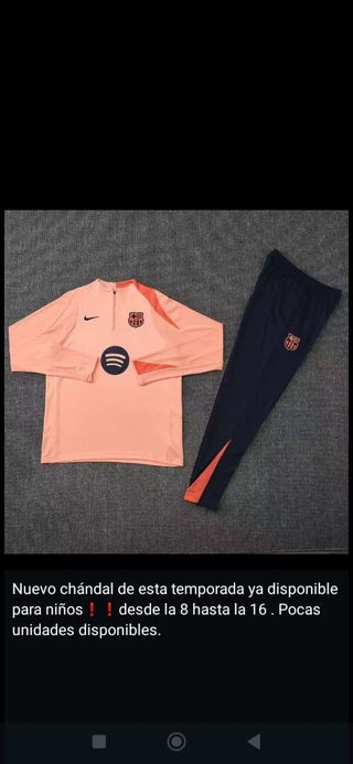 Chándal Nike Infantil Rosa talla 8 a la 14