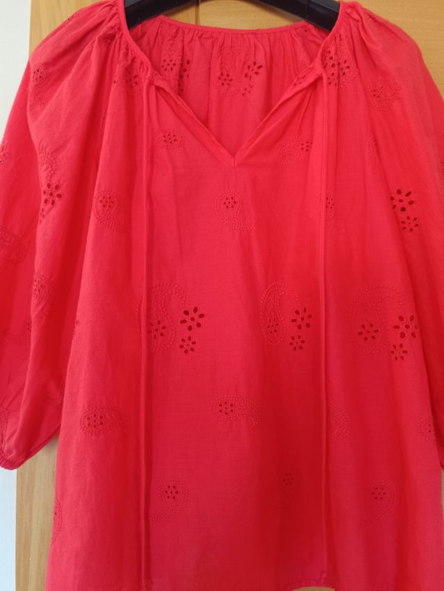 Camisa bordada preciosa