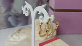 Pendientes Aro Corazón Chapado Oro 18k 2cm