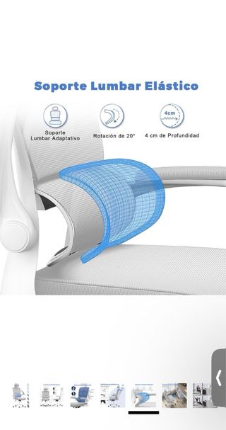 Silla ergonómica de escritorio Nueva y montada