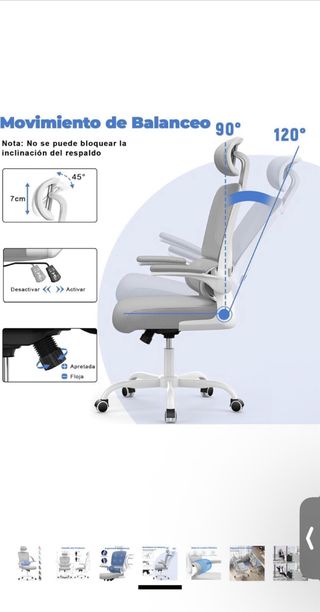 Silla ergonómica de escritorio Nueva y montada