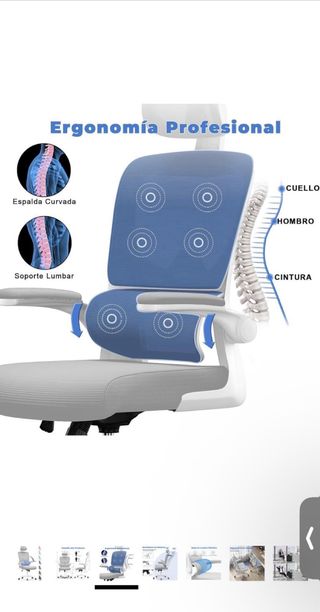 Silla ergonómica de escritorio Nueva y montada