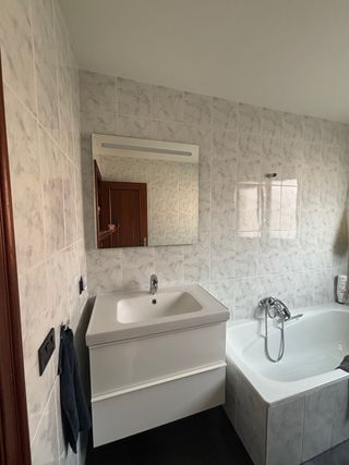 Armario y Espejo Baño Blanco