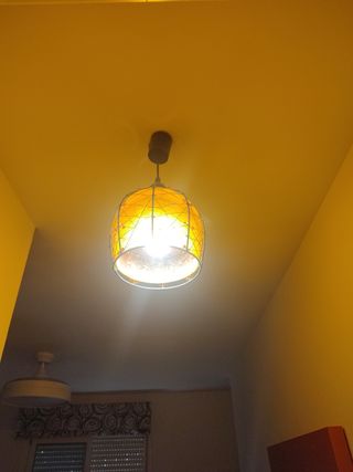 Conjunto 2 Lámparas Techo Vidrio Metal