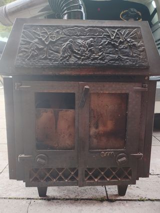 Estufa de leña forja