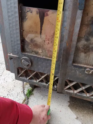 Estufa de leña forja