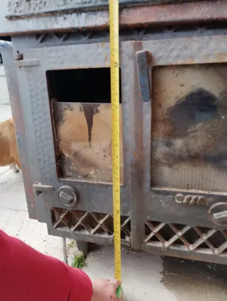 Estufa de leña forja