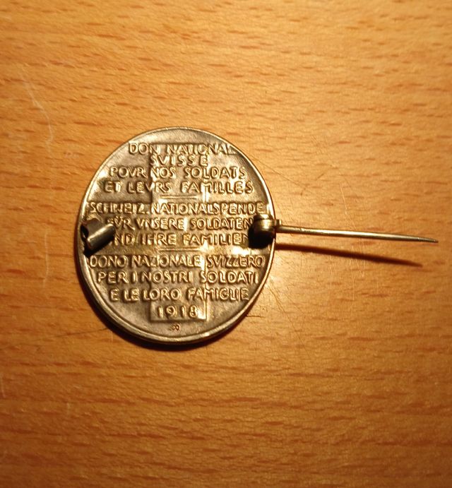 Medalla Suiza 1918