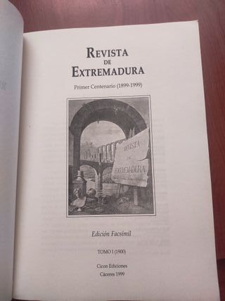 Libro - Revista de Extremadura, primer centenario
