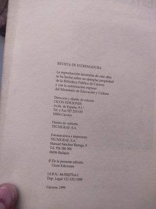Libro - Revista de Extremadura, primer centenario