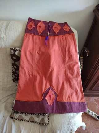 Falda estilo hippie