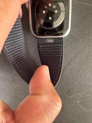 Correa Apple Watch 41mm Plata y Azul
En buen estad