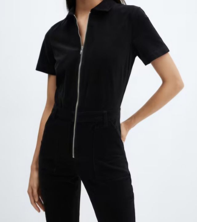 Mono Mango Negro Pana