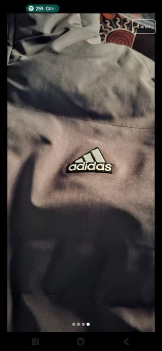 Abrigo Adidas Gris