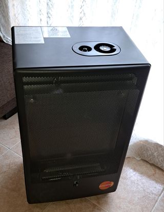 Estufa de gas Equation negra