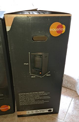 Estufa de gas Equation negra