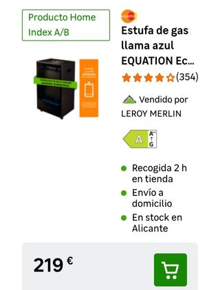 Estufa de gas Equation negra