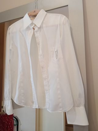 Camisa Carolina Herrera Blanca Talla 14/42