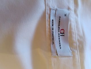 Camisa Carolina Herrera Blanca Talla 14/42