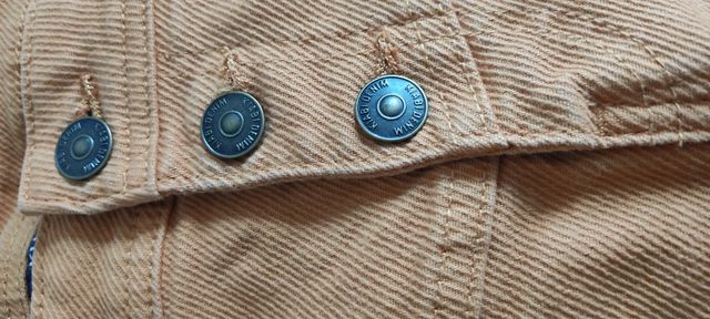 Falda vaquera mostaza Kiabi talla 44