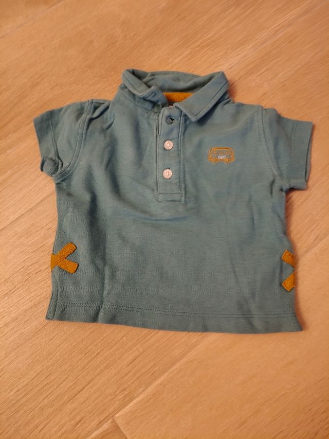 Polo Gocco azul 6-9 meses