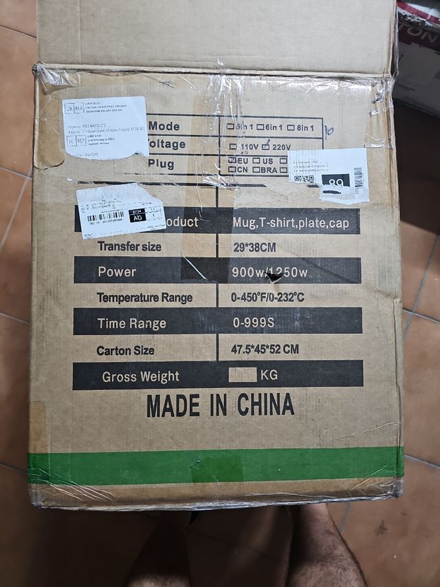 Prensa Térmica para Sublimación