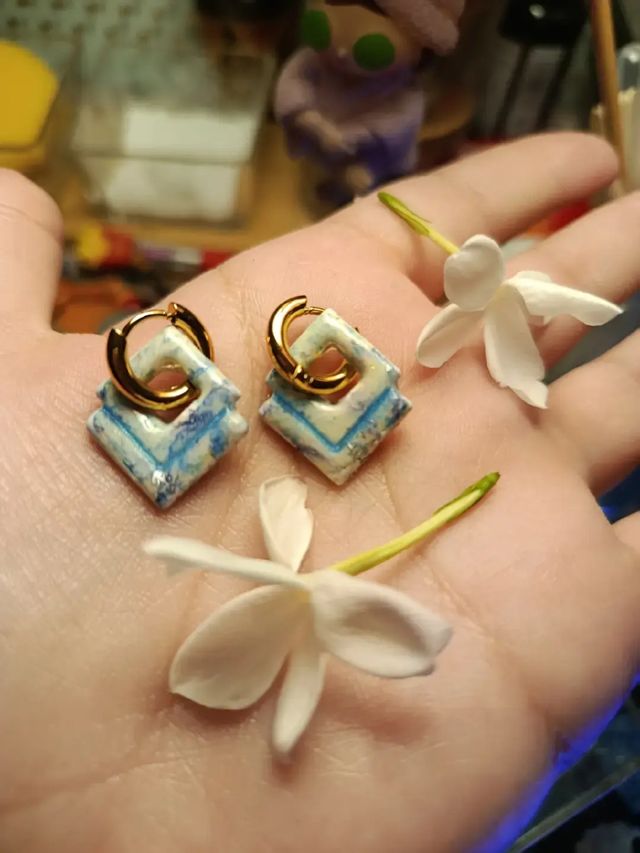 Pendientes Marrakech Dorados Multicolor