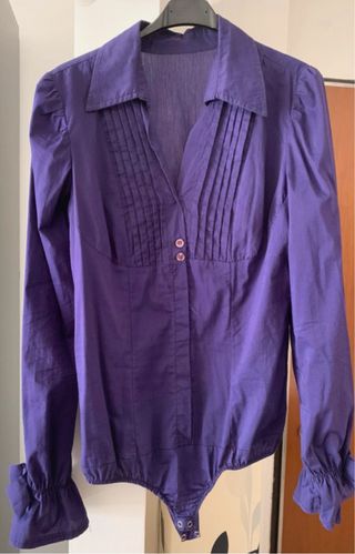 Camicia viola taglia 44 L