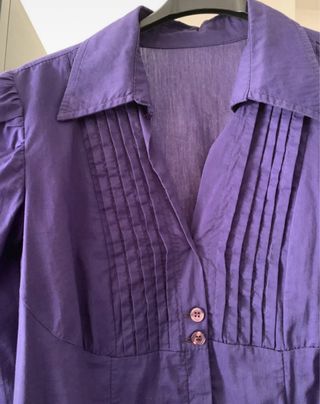 Camicia viola taglia 44 L