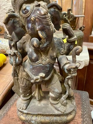 Figura Ganesha Bronce India Antigua